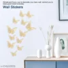 Paper Gold Butterflys Decoration Items - Image 3